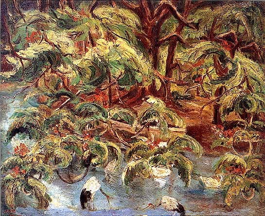Chen é™ˆæ¾„æ³¢çš„ Chengpo, Chiayi Park<br /><br />
å˜‰ç¾©å…¬åœ’
1937, Oil on canvas